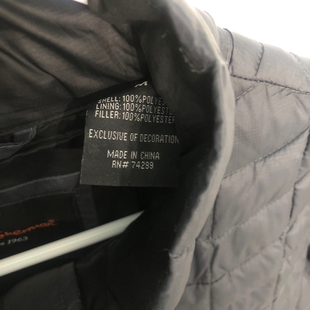 BenSherman M Lightweight PUFFER  FullZip JACKET charcoal gray NEW - Picture 3 of 7